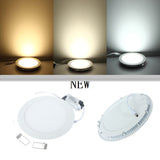 Dimmable LED Panel Light Ultra Thin 2pcs 30W Ceiling Recessed Downlight Round LED Spot Light AC85-265V