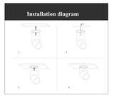 Dimmable rotating LED downlight surface mounted adjustment COB ac85-265V 5W7W10W12W15W LED ceiling spotlight