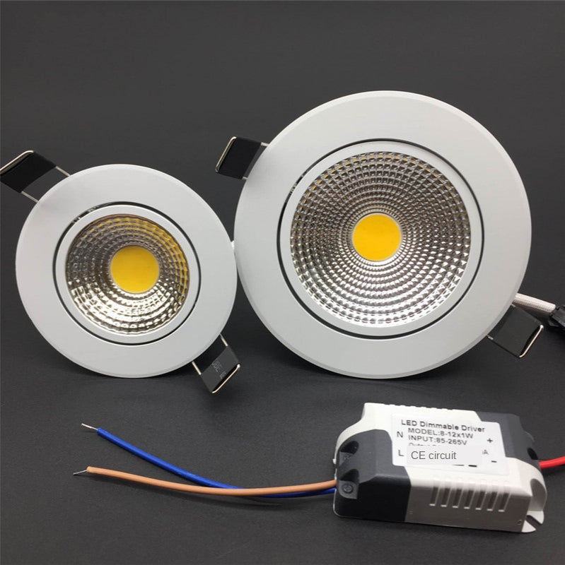 Recessed Lights Indoor Lighting Living Room LED COB Dimmable Led Downlight Light Ceiling Spot Light 5W 7W 9W 12W 85-265V Ceiling Lights