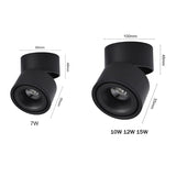 360 Degree Rotatable Surface Mounted Ceiling Downlight 7W 10W 12W 15W LED Ceiling Spot Light for Kitchen Living room Decor