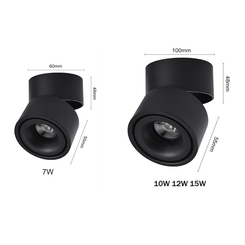 360 Degree Rotatable Surface Mounted Ceiling Downlight 7W 10W 12W 15W LED Ceiling Spot Light for Kitchen Living room Decor
