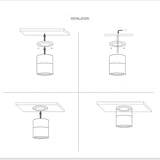 360 Degree Rotatable Surface Mounted Ceiling Downlight 7W 10W 12W 15W LED Ceiling Spot Light for Kitchen Living room Decor