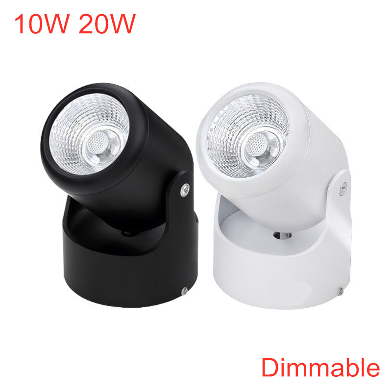 Dimmable Surface Mounted LED COB Downlight 10W 20W LED Lamp AC85V-265V Ceiling Spot Light with LED Driver 3000K/4000K/6000K