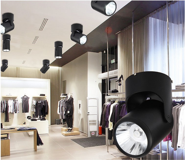 Dimmable Surface Mounted LED COB Downlight 10W 20W LED Lamp AC85V-265V Ceiling Spot Light with LED Driver 3000K/4000K/6000K