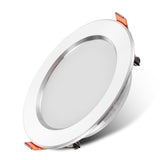 Saiyo LED Downlight 10pcs/lot Three Colors Dimming 5W 7W Recessed Gold White Silver Ceiling Lamp Aluminum Indoor Lighting
