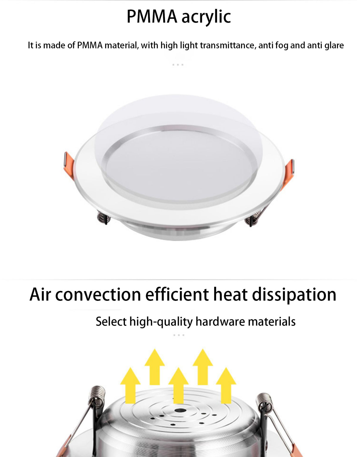 Saiyo LED Downlight 10pcs/lot Three Colors Dimming 5W 7W Recessed Gold White Silver Ceiling Lamp Aluminum Indoor Lighting