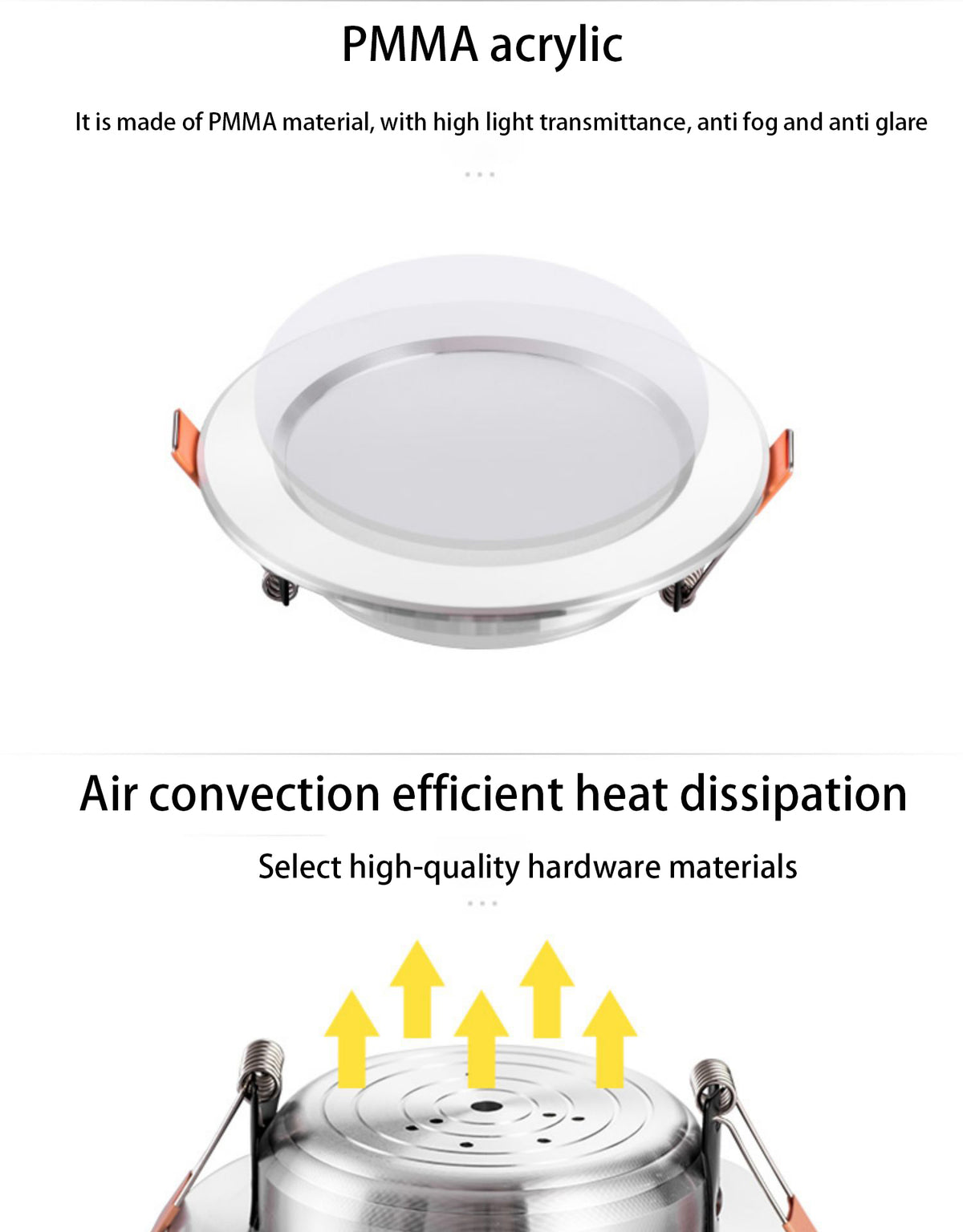 Saiyo LED Downlight 10pcs/lot Three Colors Dimming 5W 7W Recessed Gold White Silver Ceiling Lamp Aluminum Indoor Lighting