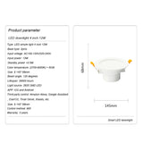 EWeLink WiFi Smart LED Downlight Dimming Round Spot Light 12W RGB Color Changing 2700K-6500K Warm Cool Light Alexa Google Home