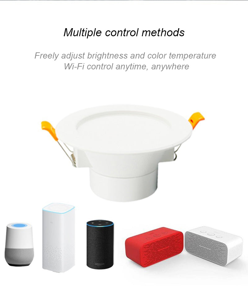 EWeLink WiFi Smart LED Downlight Dimming Round Spot Light 12W RGB Color Changing 2700K-6500K Warm Cool Light Alexa Google Home