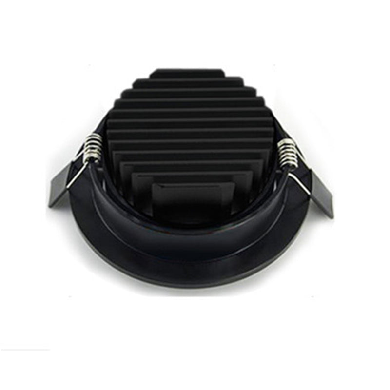 Anti Fog Black Led Downlight Lamps Cob Ceiling Spot Light 5W 7W 9W 12W 90-265V Dimmable Ceiling Installation Lighting Indoor