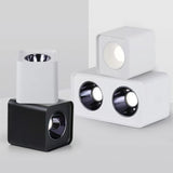 Ceiling Light 1/2/3/4 Head 12w Square Surface Mounted Downlight Anti-glare Living Room Bedroom Indoor Lighting Household Lamp