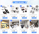 Ceiling Light 1/2/3/4 Head 12w Square Surface Mounted Downlight Anti-glare Living Room Bedroom Indoor Lighting Household Lamp