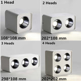 Ceiling Light 1/2/3/4 Head 12w Square Surface Mounted Downlight Anti-glare Living Room Bedroom Indoor Lighting Household Lamp