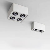 Ceiling Light 1/2/3/4 Head 12w Square Surface Mounted Downlight Anti-glare Living Room Bedroom Indoor Lighting Household Lamp