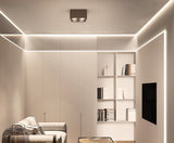 Ceiling Light 1/2/3/4 Head 12w Square Surface Mounted Downlight Anti-glare Living Room Bedroom Indoor Lighting Household Lamp