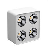 Ceiling Light 1/2/3/4 Head 12w Square Surface Mounted Downlight Anti-glare Living Room Bedroom Indoor Lighting Household Lamp