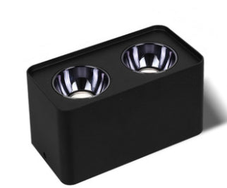 Ceiling Light 1/2/3/4 Head 12w Square Surface Mounted Downlight Anti-glare Living Room Bedroom Indoor Lighting Household Lamp