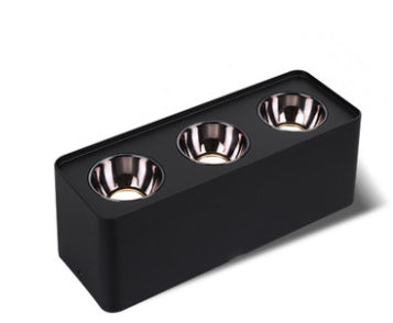 Ceiling Light 1/2/3/4 Head 12w Square Surface Mounted Downlight Anti-glare Living Room Bedroom Indoor Lighting Household Lamp