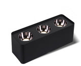 Ceiling Light 1/2/3/4 Head 12w Square Surface Mounted Downlight Anti-glare Living Room Bedroom Indoor Lighting Household Lamp