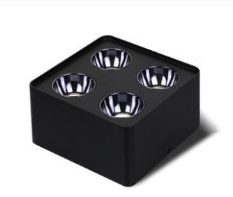 Ceiling Light 1/2/3/4 Head 12w Square Surface Mounted Downlight Anti-glare Living Room Bedroom Indoor Lighting Household Lamp