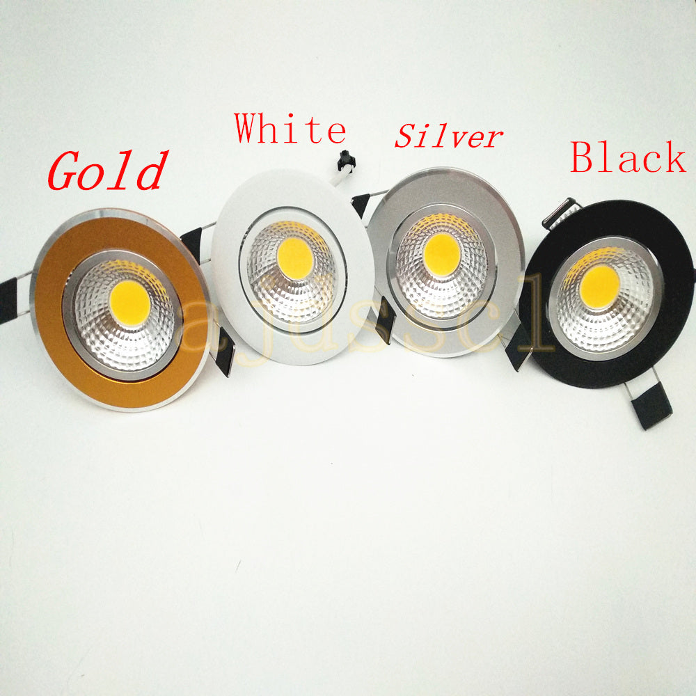 Downlights Super Bright Spot downlight light COB Light Dimmable 3w 5w 7w 12w 110V/220V ceiling recessed Lights Indoor Lighting