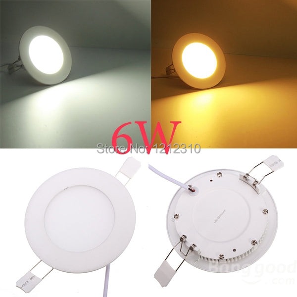 NEW Hot Ultra Thin Design 3W 4W 6W 9W 12W 15W 25W LED Surface Ceiling Recessed Grid Downlight / Round Panel Light