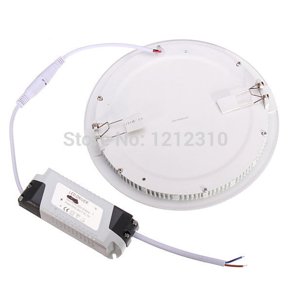 NEW Hot Ultra Thin Design 3W 4W 6W 9W 12W 15W 25W LED Surface Ceiling Recessed Grid Downlight / Round Panel Light