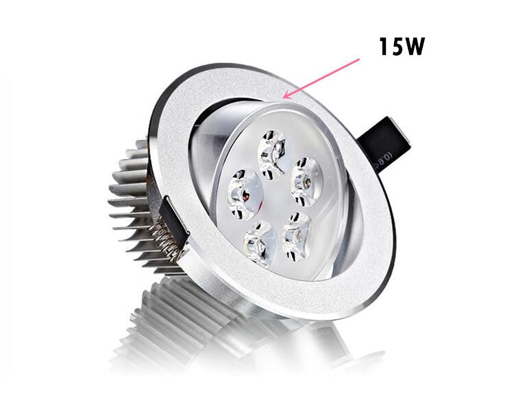 LED Dimmable Downlight COB 9W 12W 15W 21W Recessed LED Spot light AC 110V 220V 85-265V decoration Ceiling Lamp