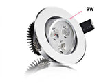 LED Dimmable Downlight COB 9W 12W 15W 21W Recessed LED Spot light AC 110V 220V 85-265V decoration Ceiling Lamp