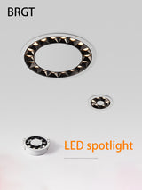 BRGT LED Spot Lights Recessed Downlight Aluminum Ceiling 7W 12W 24W COB Focos Lamp 110V 220V For Kitchen Home Indoor Lighting