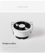 BRGT LED Spot Lights Recessed Downlight Aluminum Ceiling 7W 12W 24W COB Focos Lamp 110V 220V For Kitchen Home Indoor Lighting