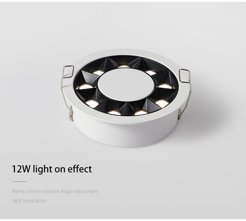 BRGT LED Spot Lights Recessed Downlight Aluminum Ceiling 7W 12W 24W COB Focos Lamp 110V 220V For Kitchen Home Indoor Lighting