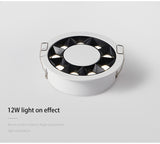 BRGT LED Spot Lights Recessed Downlight Aluminum Ceiling 7W 12W 24W COB Focos Lamp 110V 220V For Kitchen Home Indoor Lighting