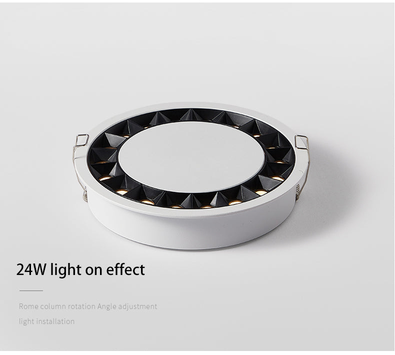 BRGT LED Spot Lights Recessed Downlight Aluminum Ceiling 7W 12W 24W COB Focos Lamp 110V 220V For Kitchen Home Indoor Lighting