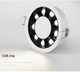 BRGT LED Spot Lights Recessed Downlight Aluminum Ceiling 7W 12W 24W COB Focos Lamp 110V 220V For Kitchen Home Indoor Lighting