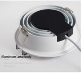 BRGT LED Spot Lights Recessed Downlight Aluminum Ceiling 7W 12W 24W COB Focos Lamp 110V 220V For Kitchen Home Indoor Lighting