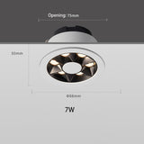 BRGT LED Spot Lights Recessed Downlight Aluminum Ceiling 7W 12W 24W COB Focos Lamp 110V 220V For Kitchen Home Indoor Lighting