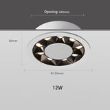 BRGT LED Spot Lights Recessed Downlight Aluminum Ceiling 7W 12W 24W COB Focos Lamp 110V 220V For Kitchen Home Indoor Lighting