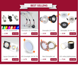 Dimmable COB LED Recessed Downlight 3W 5W Warm White/Natural White/Cold White LED Ceiling Spot Light AC220V 110V