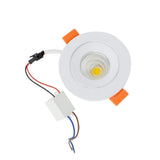 Dimmable COB LED Recessed Downlight 3W 5W Warm White/Natural White/Cold White LED Ceiling Spot Light AC220V 110V