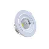 Dimmable COB LED Recessed Downlight 3W 5W Warm White/Natural White/Cold White LED Ceiling Spot Light AC220V 110V