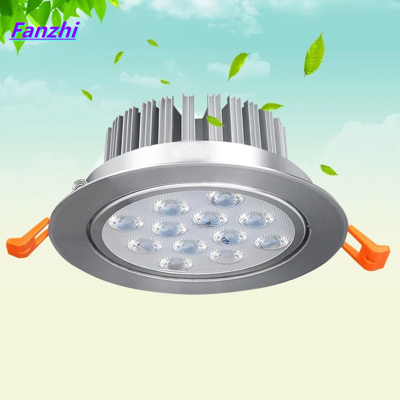 Round dimmable downlight 3W/6W/10W/14W/18W/24W/36W LED ceiling spotlight embedded high-power ceiling spotlight ac85-265V