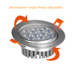 Round dimmable downlight 3W/6W/10W/14W/18W/24W/36W LED ceiling spotlight embedded high-power ceiling spotlight ac85-265V
