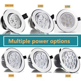 Round dimmable downlight 3W/6W/10W/14W/18W/24W/36W LED ceiling spotlight embedded high-power ceiling spotlight ac85-265V