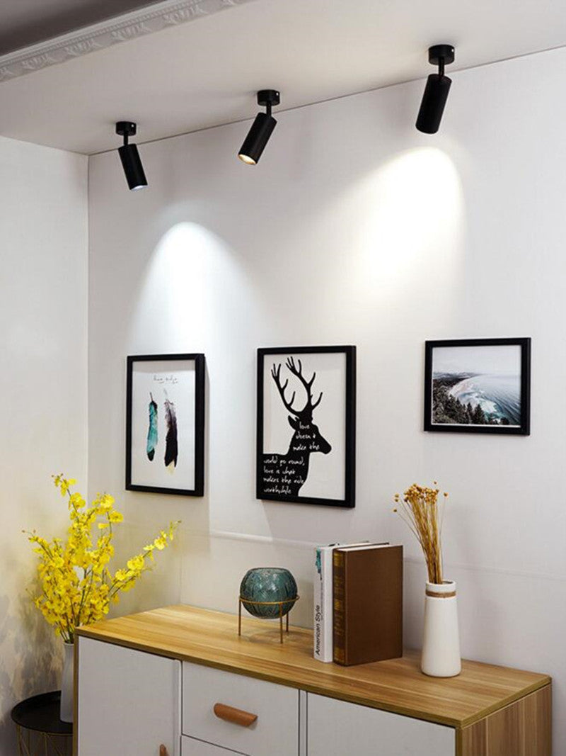 Foldable 360° Rotatable LED Downlights Surface Mounted COB LED Ceiling Spot lights 7W 10W 12W LED Lamps Background Wall Lighting