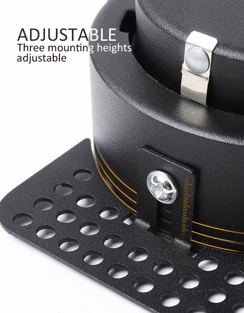 AC220V Recessed Anti Glare LED Downlights 7W 9W 12W Frameless LED Ceiling Spot Lights Background Lamps Bedroom Indoor Lighting