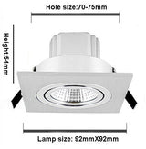  Ceiling Lamp 7W 9W 12W AC110V 220V LED Spot light Recessed decoration LED Dimmable Bright Square Downlight