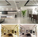 LED Square Downlights 5W 10W Dimmable AC85-265V Brush silver LED Ceiling Lamp Down Light for Kitchen/Home/Office Indoor Lighting