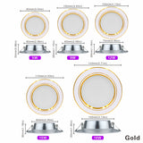Led Downlight 5W 9W 12W 15W 18W 220V 10pcs/lot Ceiling Light Recessed Down light Round Led Panel Light Spotlight Indoor Lighting