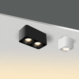 Square Surface Mounted Downlight Led Spotlight Aisle Living Room Without Main Light Adjustable Spotlight